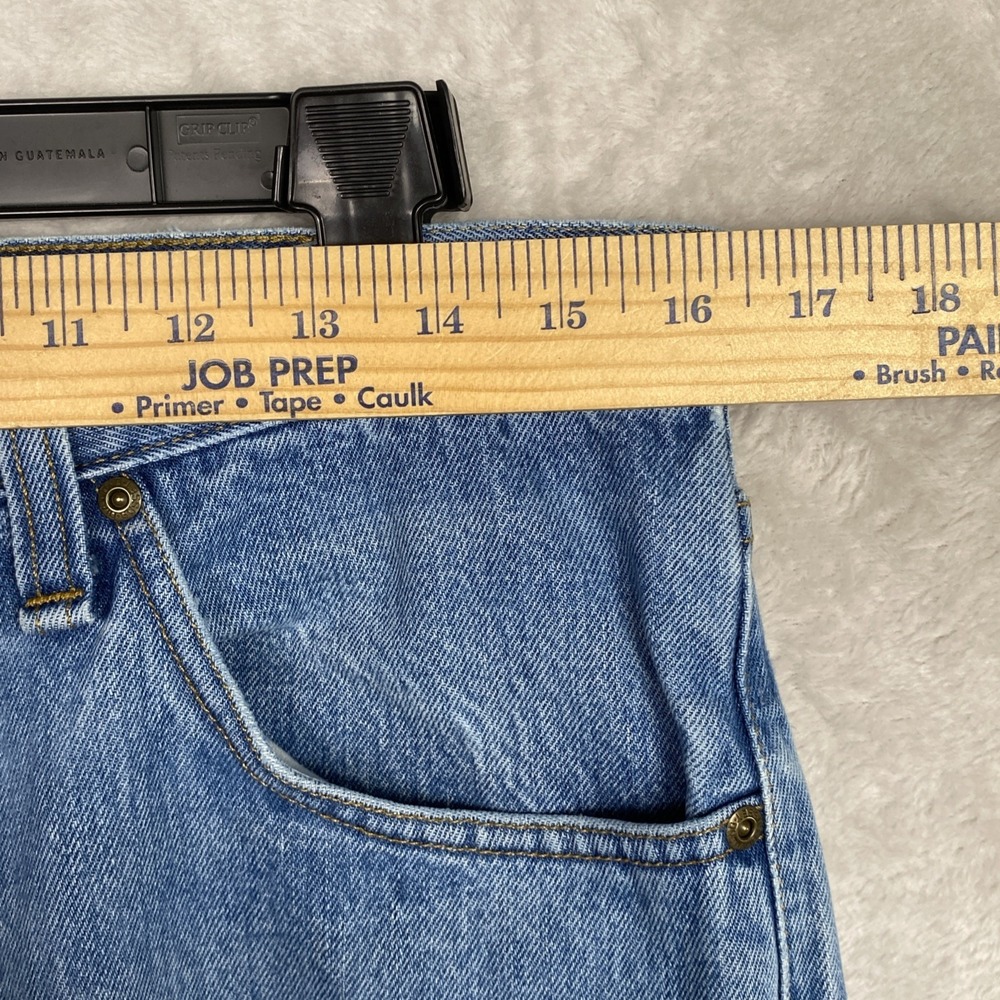 Diamond Gusset Mens Jeans Denim Blue 33x29 33 X 29 Cotton Made USA Vintage Work - Picture 5 of 10